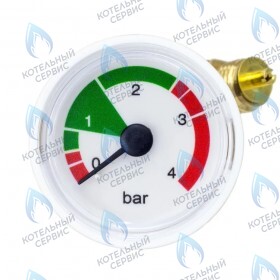 Манометр 4 бар механический  DY 10 DY 13 DY 18 DY 24 DL 26  DC50  WL 26 WLB 18 WLB 24 WLB 26 WLB 30 WLB 35 HUBERT