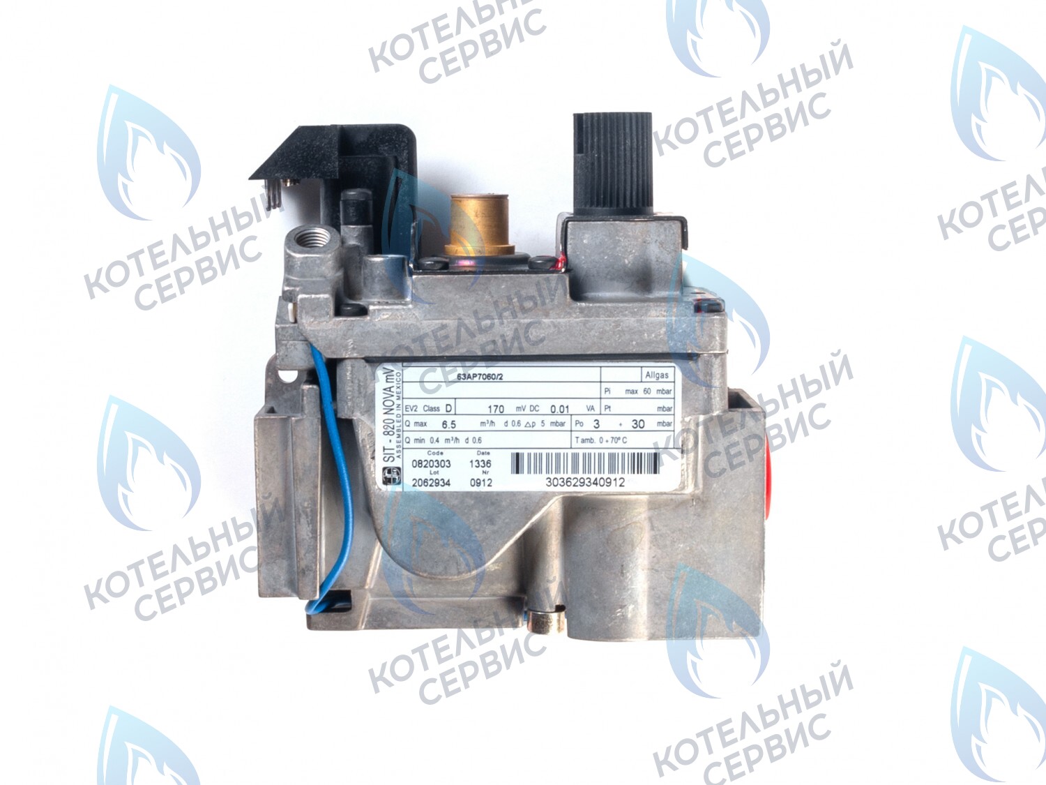 GV103 Газовый клапан SIT NOVA 820 mV 0.820.303 (0820303) под милливольтовый генератор Protherm (0020027516), LEMAX (014103), ALPENHOFF (151820303), FERROLI (39849620), ELECTROLUX (820303), ALPHATHERM в Оренбурге	