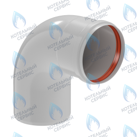 Отвод D80 угол 90° M/F (мама/папа)