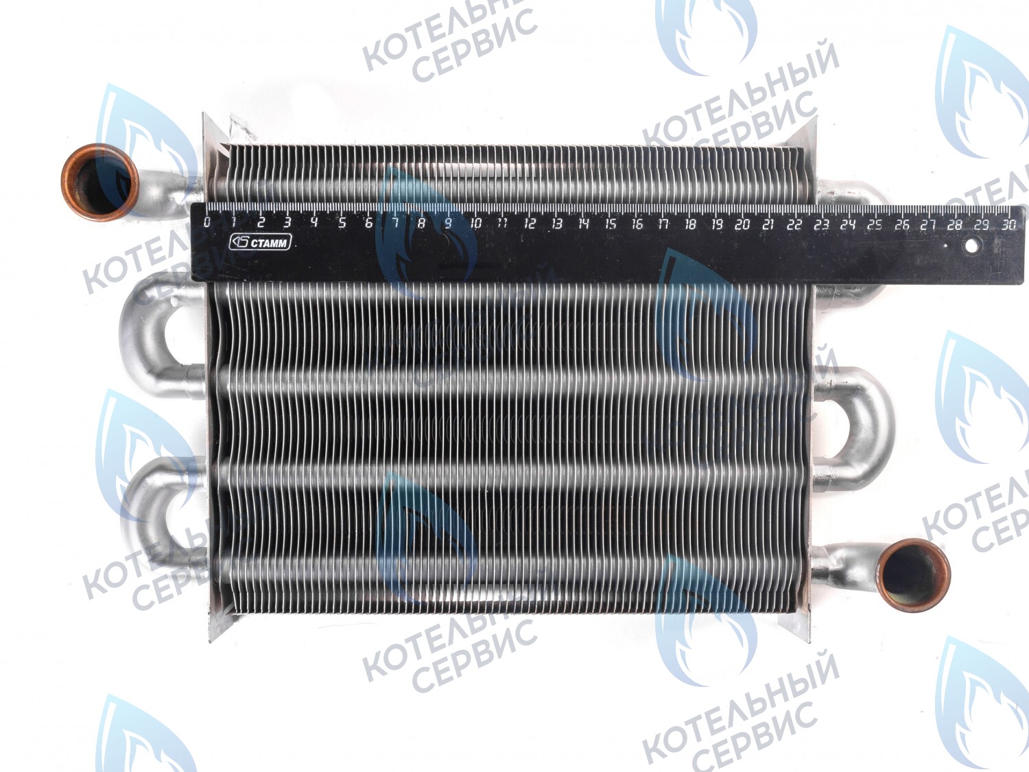 902607270 Теплообменник первичный (основной) (крепление - клипсы) FERROLI FORTUNA PRO (398002570, 902607270) в Оренбурге	