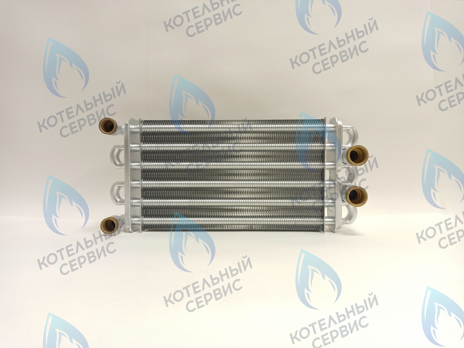 EB011-290 Теплообменник битермический 290мм 24кВт Gazlux Standart 24-T-1/-C-1 (02-2002) в Оренбурге	