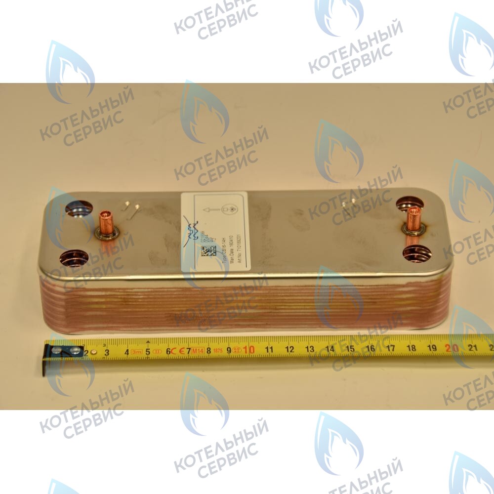 5686680 Вторичный пластинчатый теплообменник 14 пластин BAXI ECO, ECO-3, LUNA, LUNA (3, 3 Comfort) 280-310 Fi в Оренбурге	