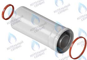 Удлинитель коаксиальный Ø60/100 L=250мм KRATS