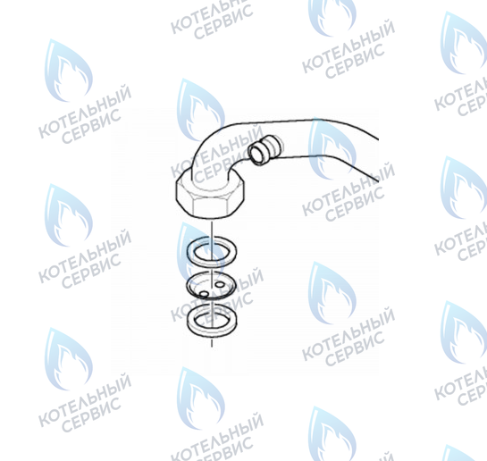 0020049665 Предварительное сопло 2x5,50 VAILLANT в Оренбурге	