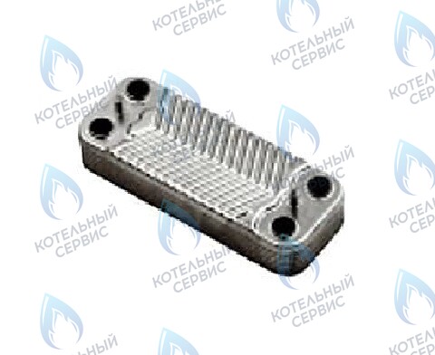 BI1181 122 Теплообменник ГВС (вторичный) 12 пластин  turbo FEDERICA BUGATTI в Оренбурге	