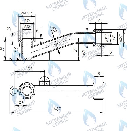 2026 Трубка присоединительная Vektor Star 10л, Zanussi L=10см в Оренбурге	