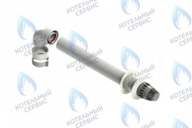 Комплект коаксиального дымохода ARDERIA D 60/100 0,75м