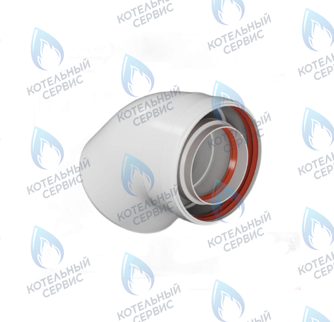 CW-45-03 Отвод промежуточный (колено) D60/100 угол 45° M/F (мама/папа) в Оренбурге	